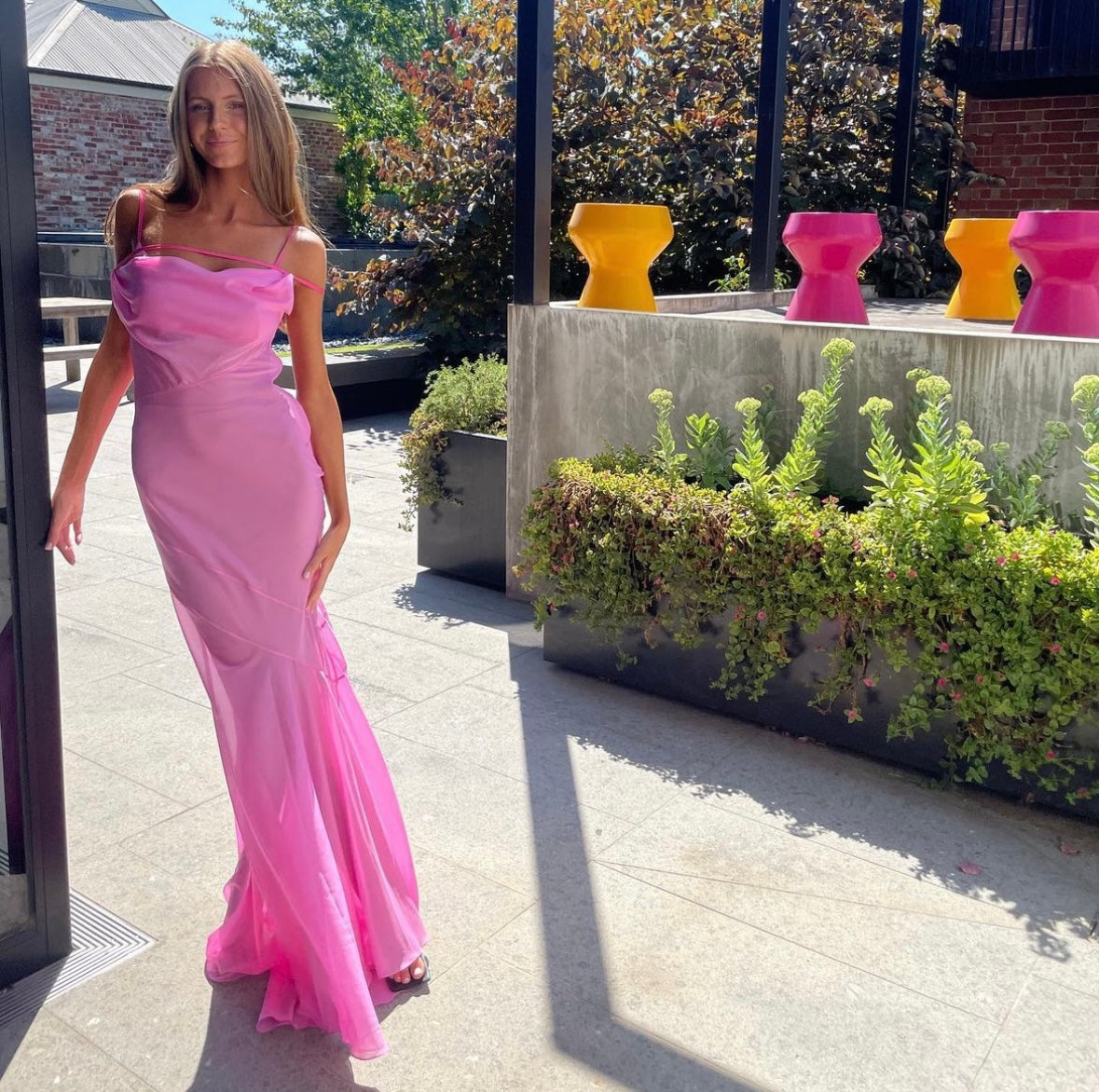 Jacquemus La Robe Draggiu Draped Maxi Dress Jacquemus La Robe Draggiu Draped Maxi Dress