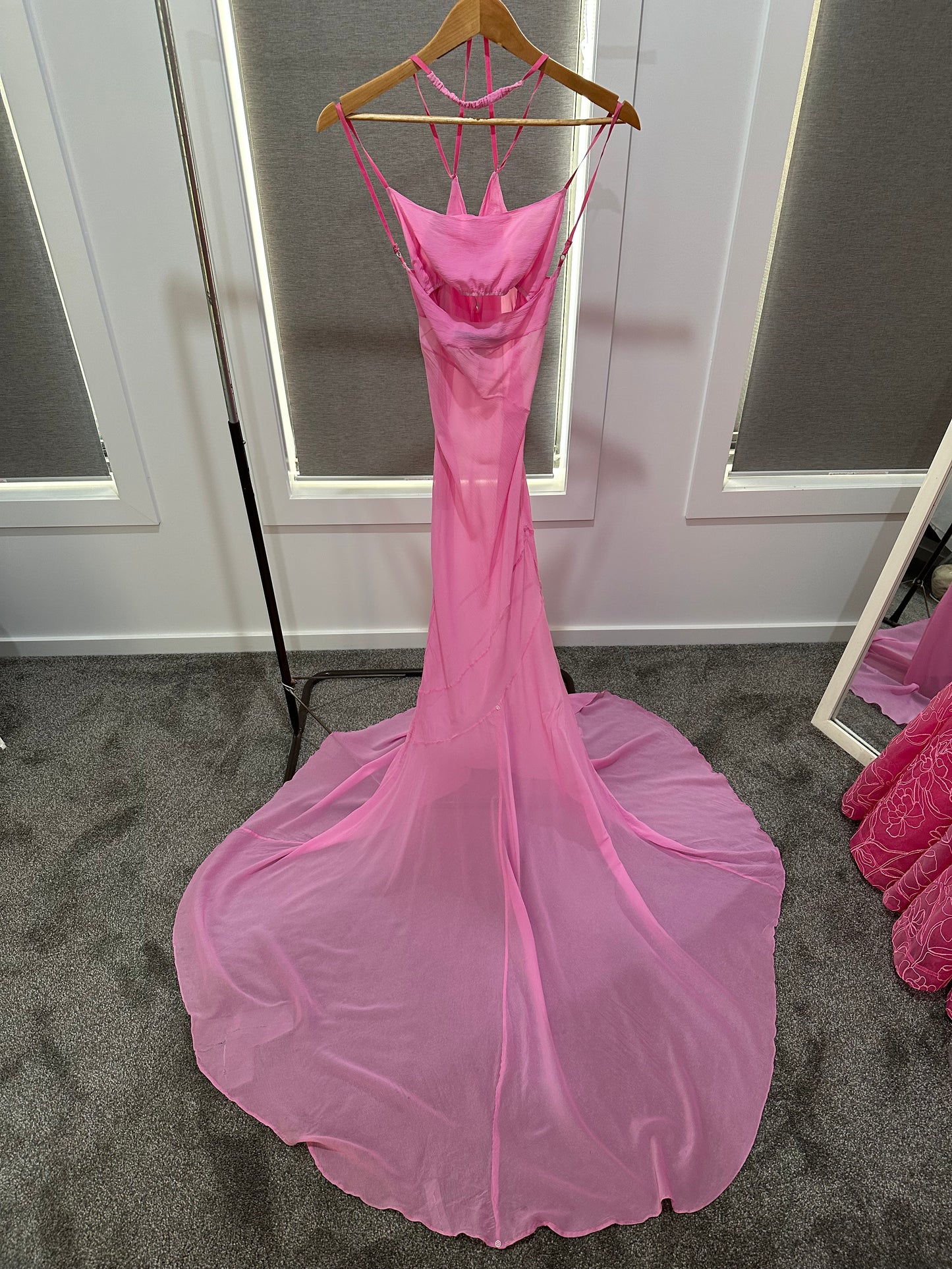 Jacquemus La Robe Draggiu Draped Maxi Dress