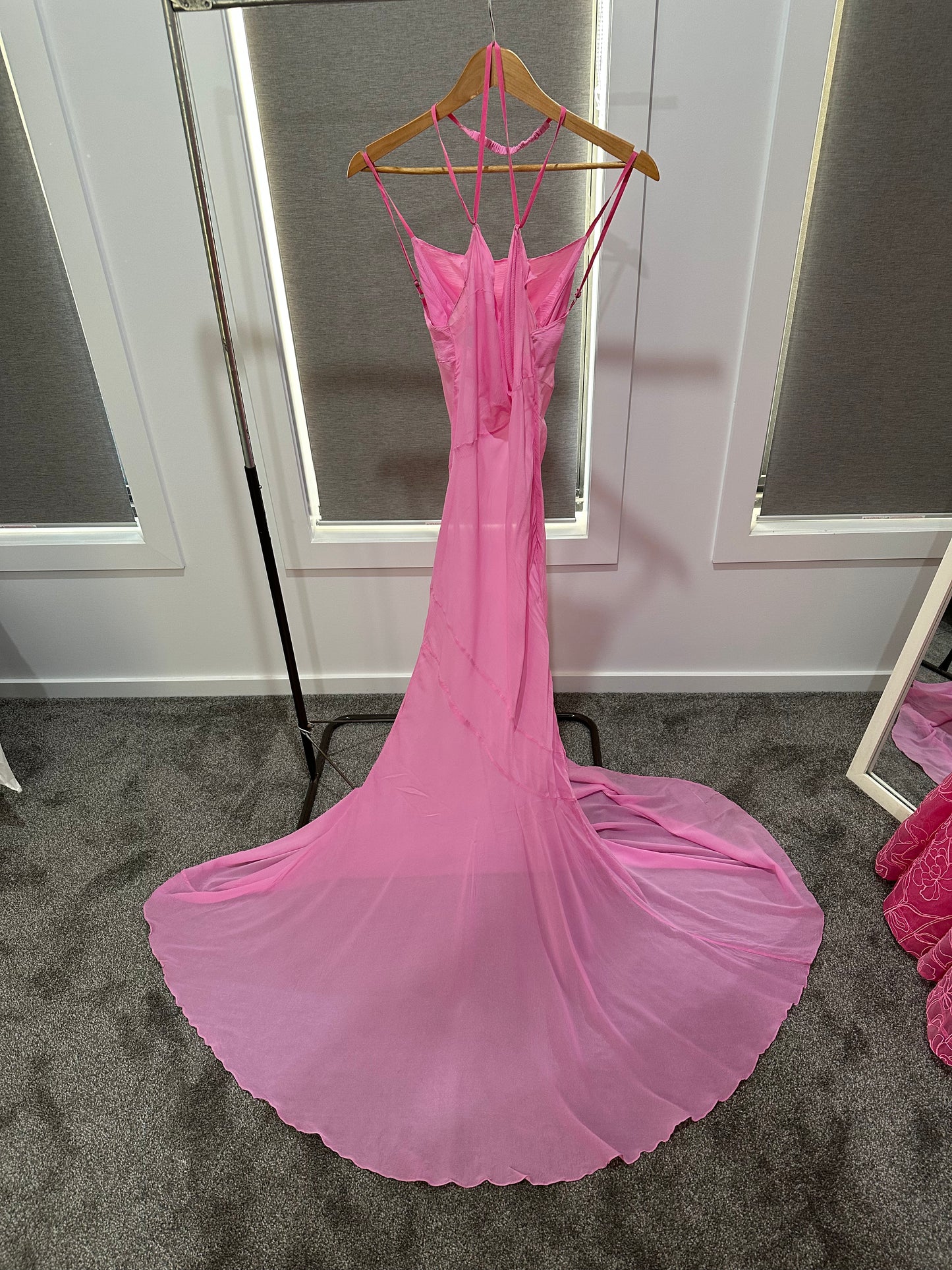 Jacquemus La Robe Draggiu Draped Maxi Dress