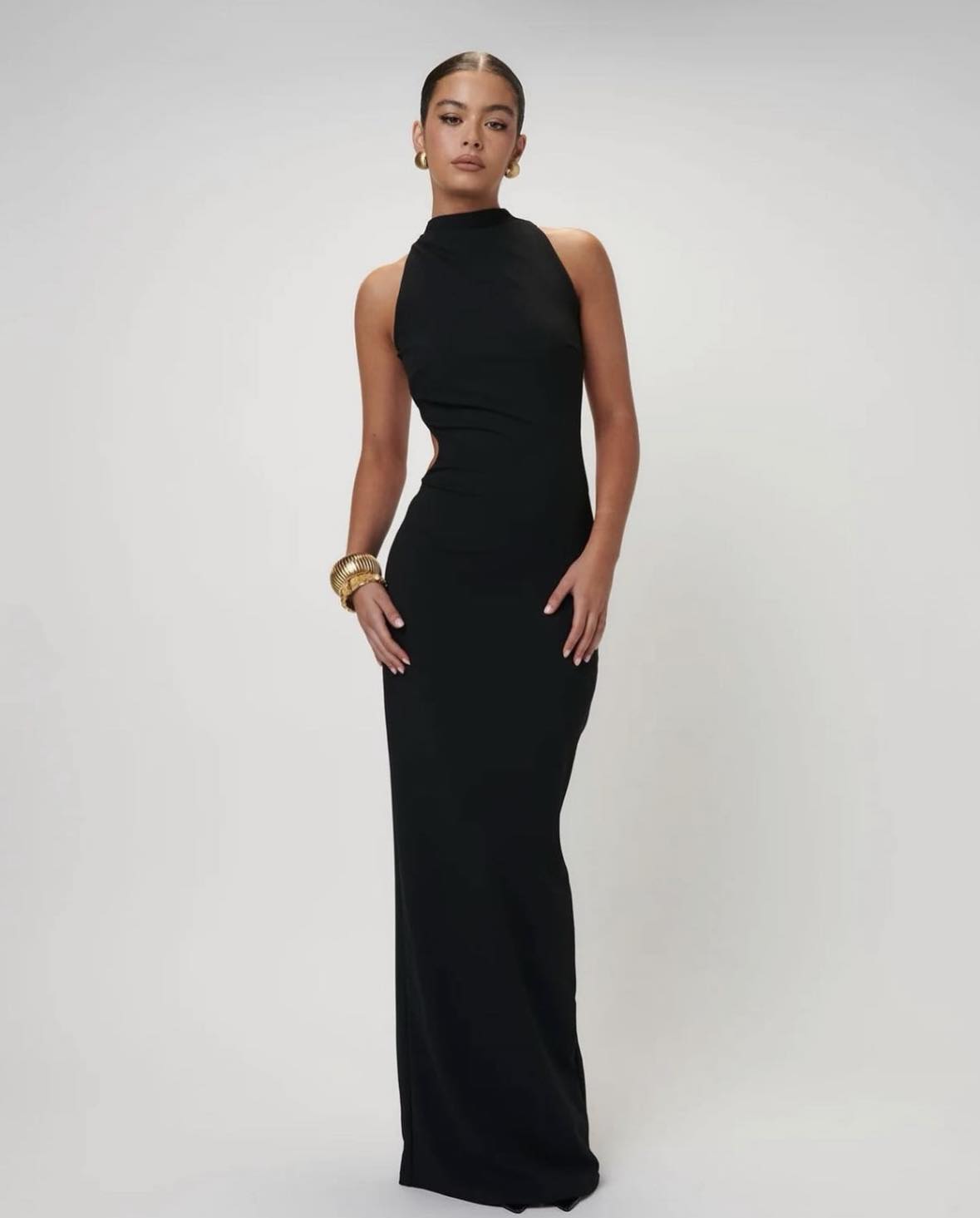 Effie Kats Ambre Gown in Black