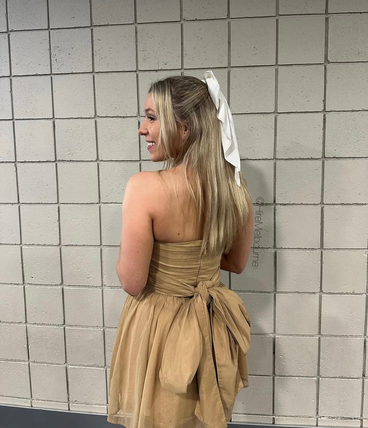 BabyBoo Katrina Mini Dress in Gold