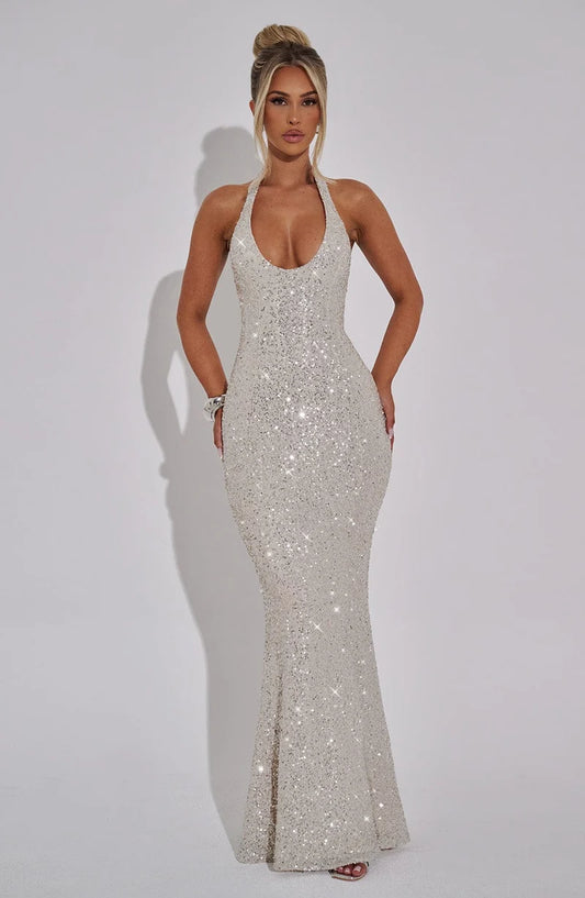 Babyboo Odette Maxi Dress in Champagne