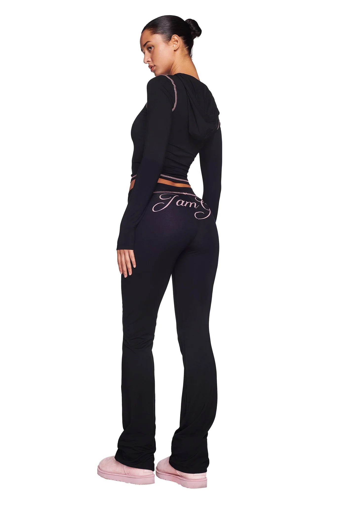 I.AM.GIA Blare Tracksuit in Black and Pink