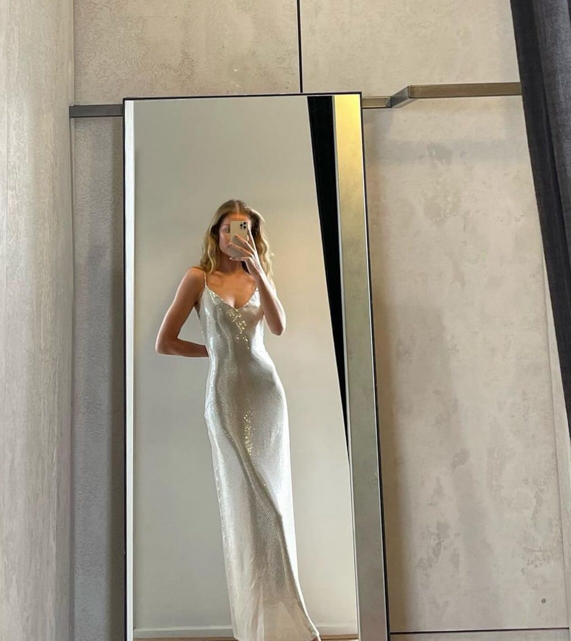 Manning Cartell High Voltage Slip Dress Nude Silver Hire Melbourne Manning Cartell High Voltage Slip Dress Nude Silver Hire Melbourne